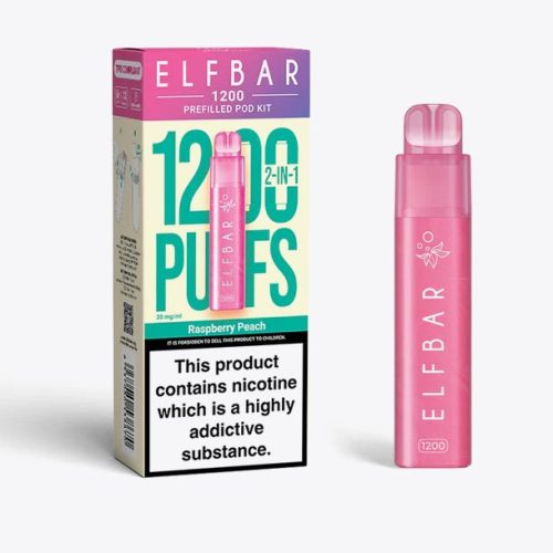 2 in 1 Elfbar 1200 Puffs Prefilled Pod Kit - Mcr Vape Distro