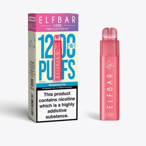 2 in 1 Elfbar 1200 Puffs Prefilled Pod Kit - Mcr Vape Distro