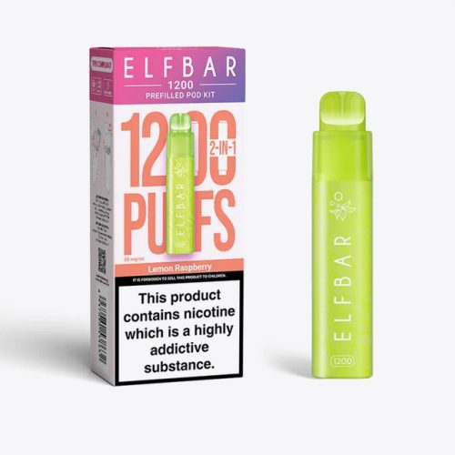 2 in 1 Elfbar 1200 Puffs Prefilled Pod Kit - Mcr Vape Distro