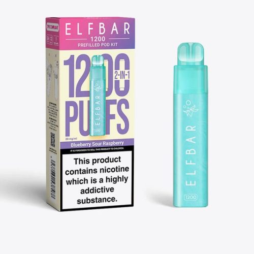 2 in 1 Elfbar 1200 Puffs Prefilled Pod Kit - Mcr Vape Distro