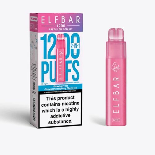 2 in 1 Elfbar 1200 Puffs Prefilled Pod Kit - Mcr Vape Distro