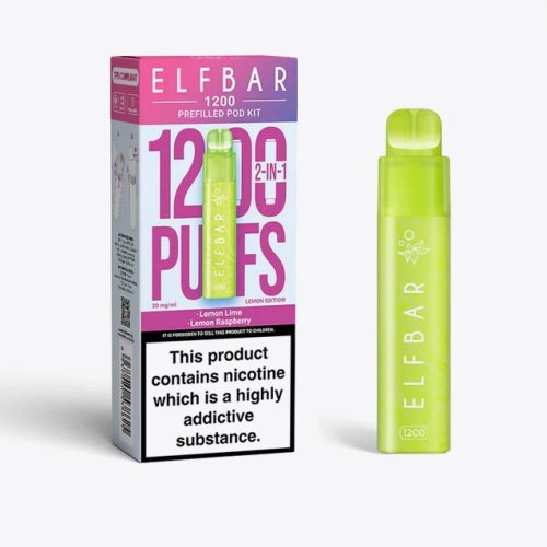 2 in 1 Elfbar 1200 Puffs Prefilled Pod Kit - Mcr Vape Distro