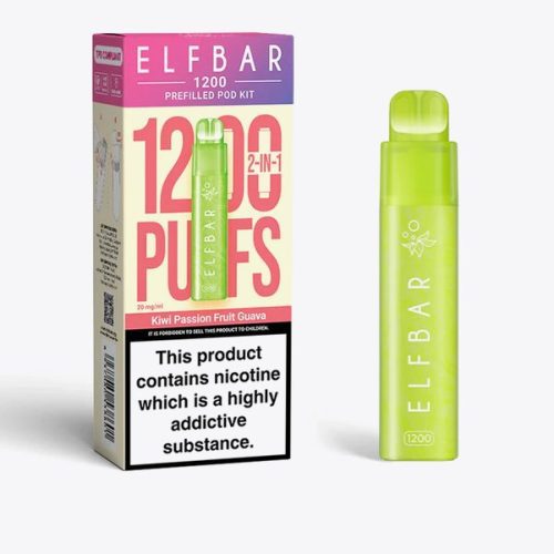 2 in 1 Elfbar 1200 Puffs Prefilled Pod Kit - Mcr Vape Distro