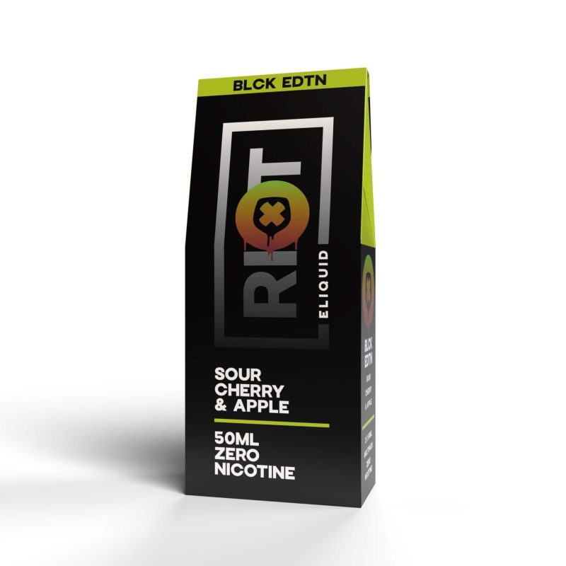 2x riot squad blck edtn sour cherry apple shortfill 50ml mcr vape distro 687295