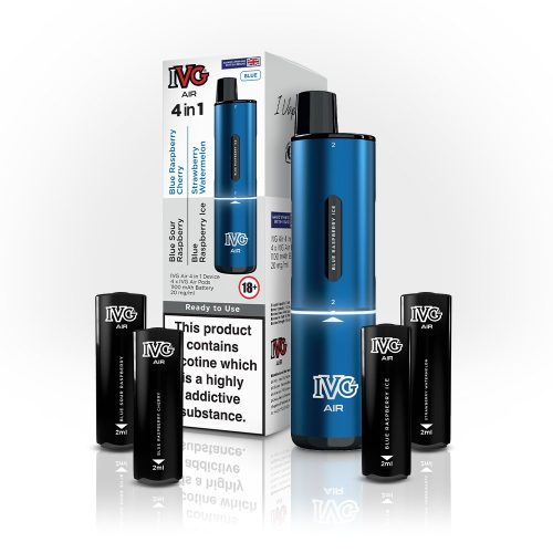 4 in 1 IVG Air 2400 Puffs Prefilled Disposable Pod Kit ( Box of 5 ) - Mcr Vape Distro