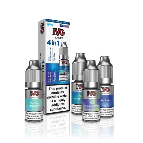 4 in 1 IVG Nic Salt 10ml E-liquids 4 Flavours ( Pack of 4 ) - Mcr Vape Distro