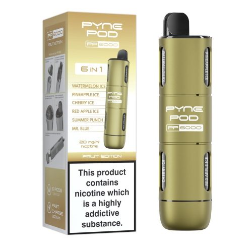 6 In 1 Pyne Pod PP6000 Disposable Vape Pod Kit (Box of 5) - Mcr Vape Distro