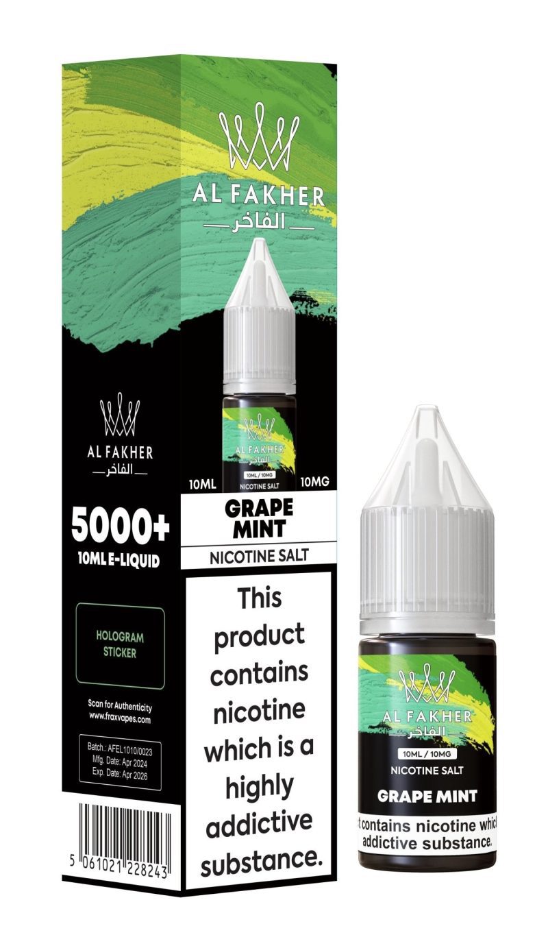 Al Fakher Nic Salt 10ml E-Liquid Box of 10 - Mcr Vape Distro