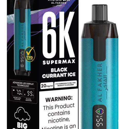 Al Fakher Supermax 6k Puffs Disposable Vape Pod Kit (Box of 5) - Mcr Vape Distro