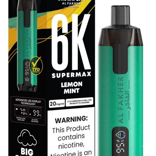 Al Fakher Supermax 6k Puffs Disposable Vape Pod Kit (Box of 5) - Mcr Vape Distro