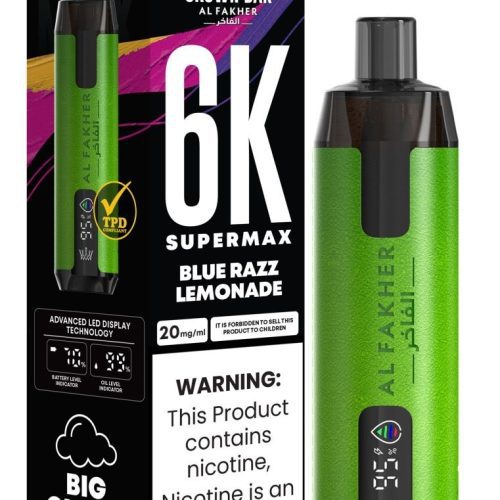 Al Fakher Supermax 6k Puffs Disposable Vape Pod Kit (Box of 5) - Mcr Vape Distro