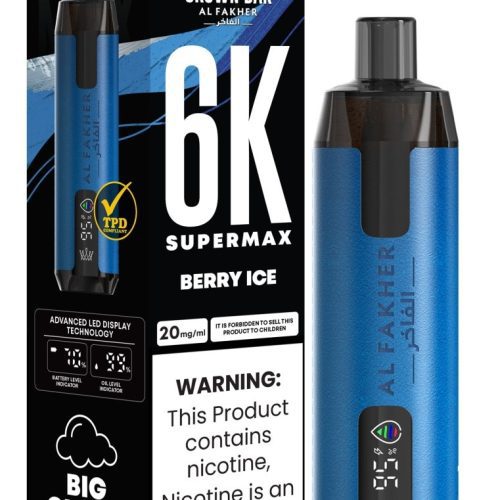 Al Fakher Supermax 6k Puffs Disposable Vape Pod Kit (Box of 5) - Mcr Vape Distro