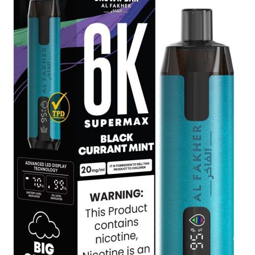 Al Fakher Supermax 6k Puffs Disposable Vape Pod Kit (Box of 5) - Mcr Vape Distro