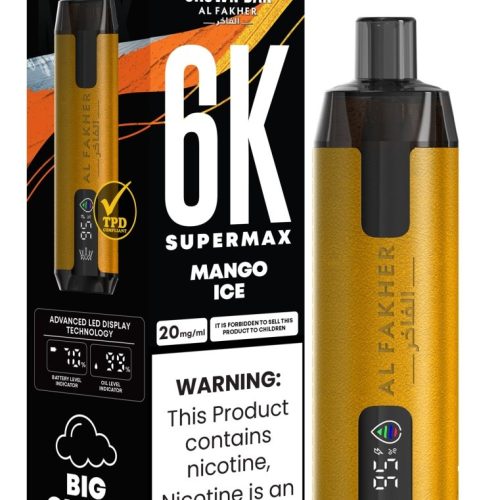 Al Fakher Supermax 6k Puffs Disposable Vape Pod Kit (Box of 5) - Mcr Vape Distro