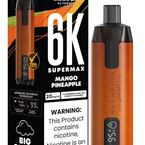 Al Fakher Supermax 6k Puffs Disposable Vape Pod Kit (Box of 5) - Mcr Vape Distro