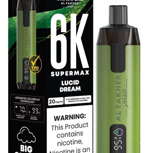 Al Fakher Supermax 6k Puffs Disposable Vape Pod Kit (Box of 5) - Mcr Vape Distro