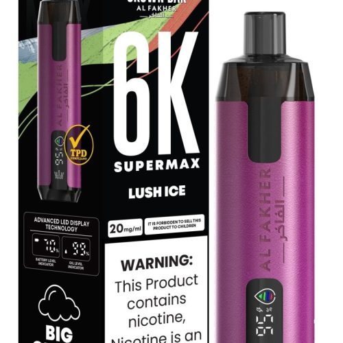 Al Fakher Supermax 6k Puffs Disposable Vape Pod Kit (Box of 5) - Mcr Vape Distro