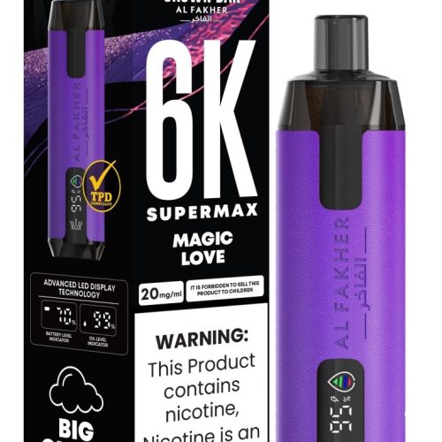 Al Fakher Supermax 6k Puffs Disposable Vape Pod Kit (Box of 5) - Mcr Vape Distro