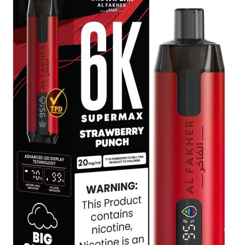 Al Fakher Supermax 6k Puffs Disposable Vape Pod Kit (Box of 5) - Mcr Vape Distro