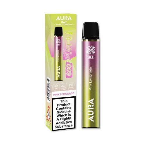 Aura Bar 600 Puffs Disposbale Vape Pod Box of 10 - Mcr Vape Distro