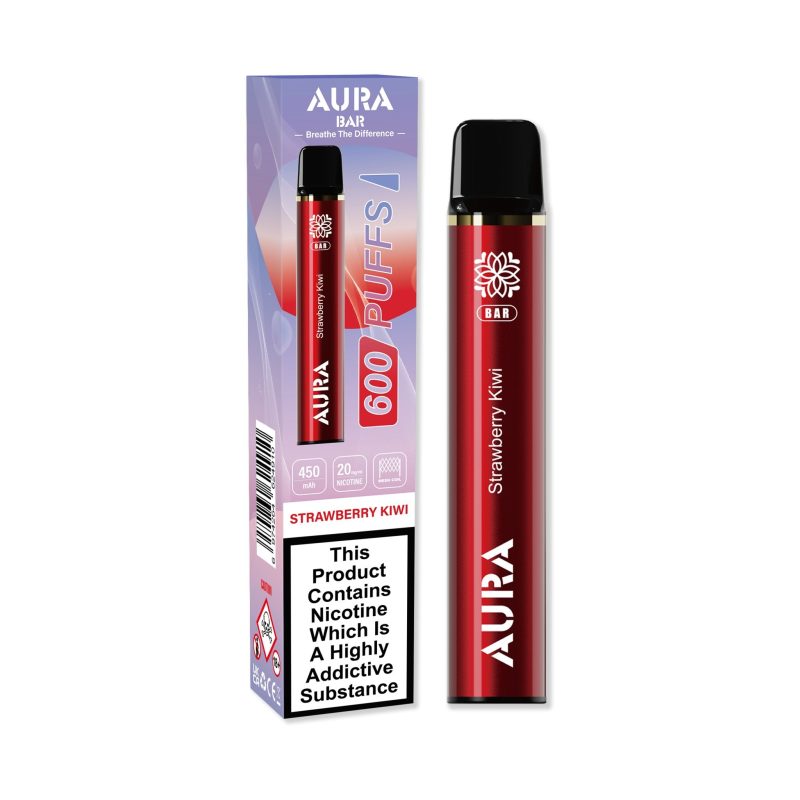 Aura Bar 600 Puffs Disposbale Vape Pod Box of 10 - Mcr Vape Distro