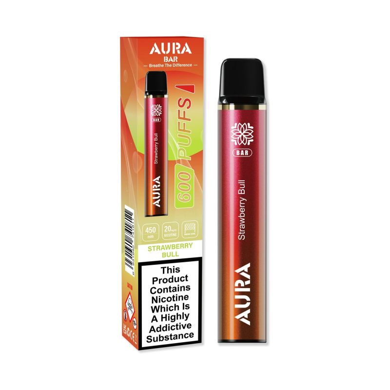 Aura Bar 600 Puffs Disposbale Vape Pod Box of 10 - Mcr Vape Distro