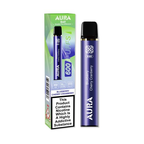 Aura Bar 600 Puffs Disposbale Vape Pod Box of 10 - Mcr Vape Distro