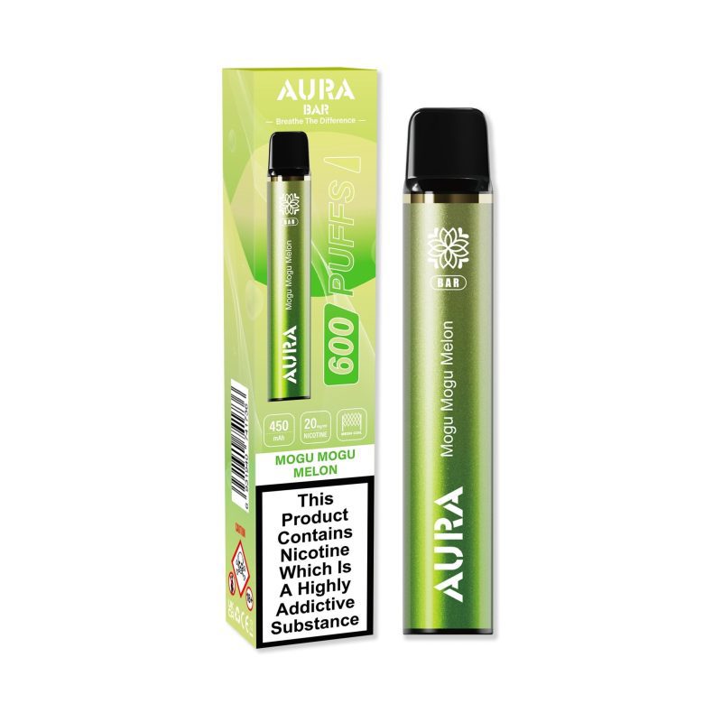 Aura Bar 600 Puffs Disposbale Vape Pod Box of 10 - Mcr Vape Distro