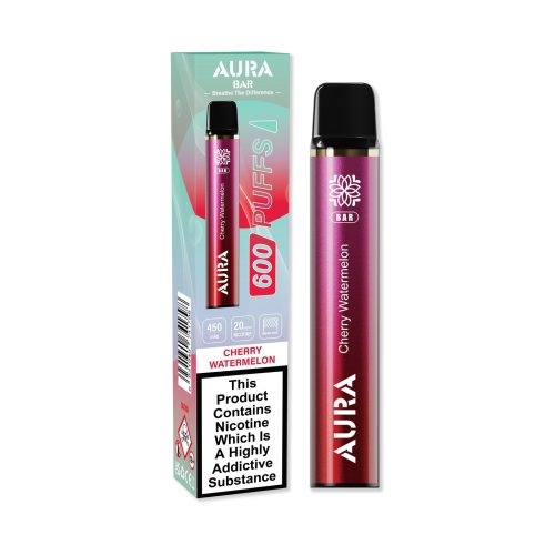 aura bar 600 puffs disposbale vape pod box of 10 mcr vape distro 871401