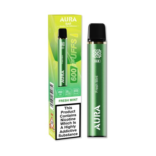 Aura Bar 600 Puffs Disposbale Vape Pod Box of 10 - Mcr Vape Distro