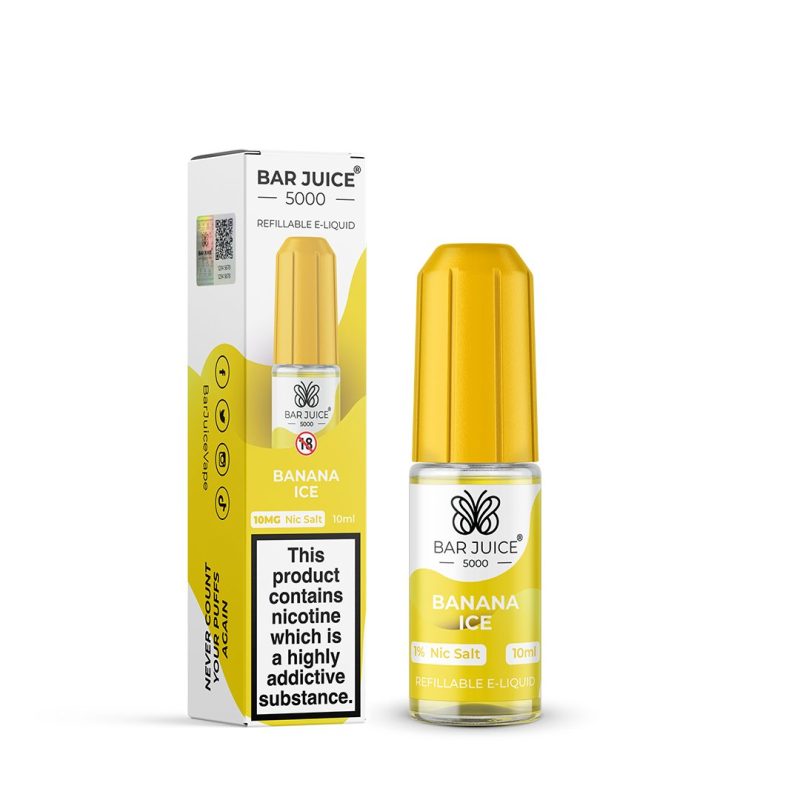 bar juice 5000 banana ice 10ml box of 10 mcr vape distro 952088