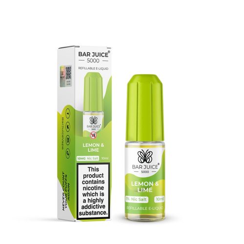 bar juice 5000 lemon lime 10ml box of 10 mcr vape distro 814959