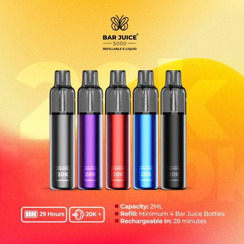 bar juice 5000 refillable starter vape kit mcr vape distro 874726