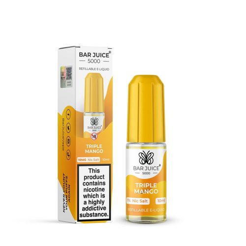 bar juice 5000 triple mango 10ml box of 10 mcr vape distro 848941