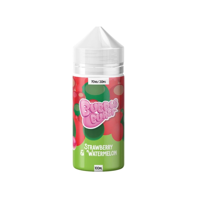 bubble burst strawberrywatermelon e liquid 100ml mcr vape distro 669144