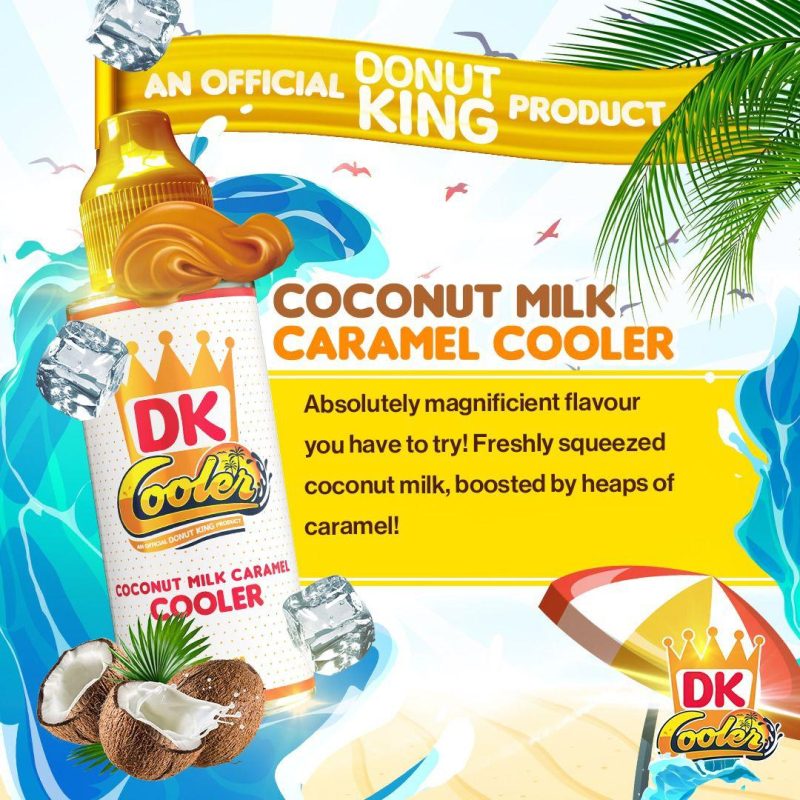 donut king cooler coconut milk caramel cooler 100ml mcr vape distro 849175