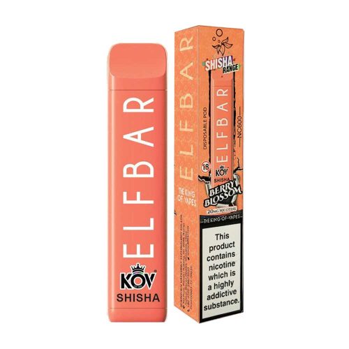 elf bar kov shisha 600 puffs disposable vape box of 10 mcr vape distro 112226