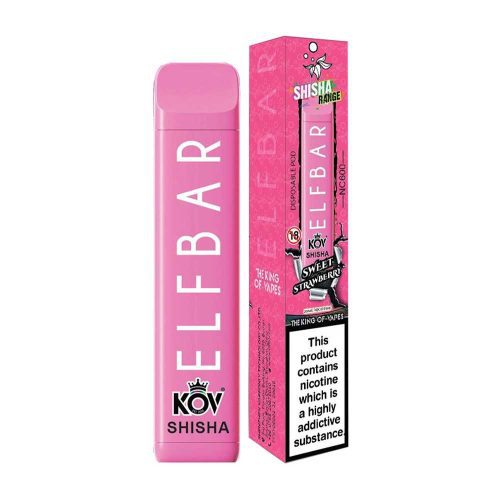 Elf Bar Kov Shisha 600 Puffs Disposable Vape (Box of 10) - Mcr Vape Distro