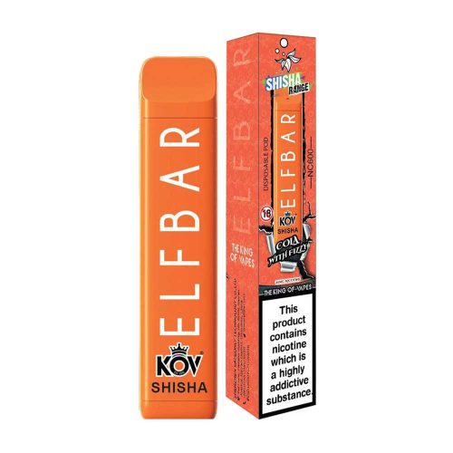 Elf Bar Kov Shisha 600 Puffs Disposable Vape (Box of 10) - Mcr Vape Distro