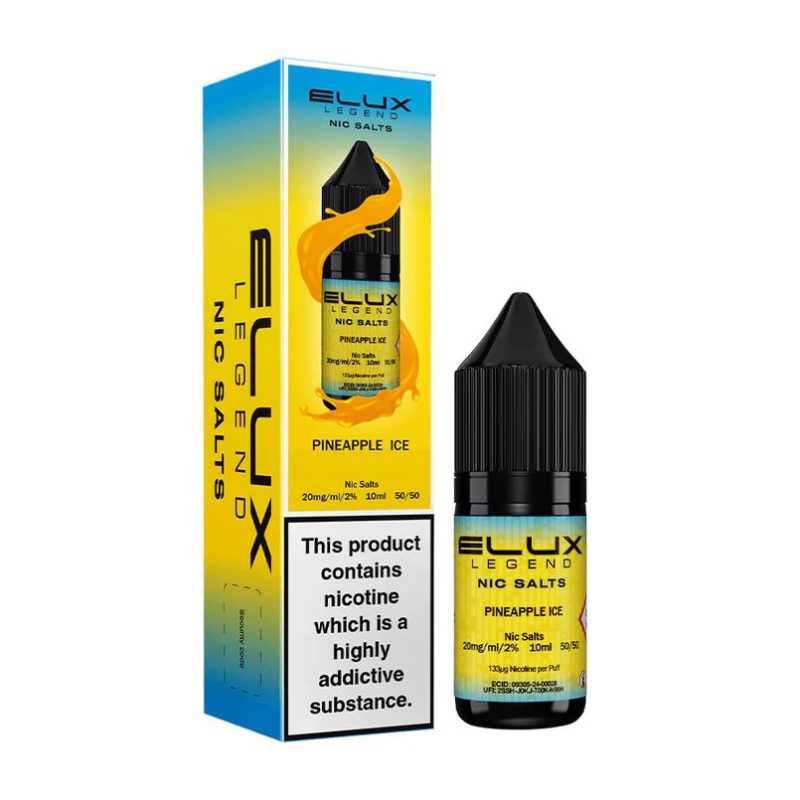 Elux Legend Nic Salts - 10ml E-liquids - Box of 10 - Mcr Vape Distro