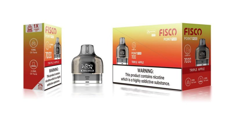 Fisco Point Pro 7000 Replacement Pods Pack of 5 - Mcr Vape Distro