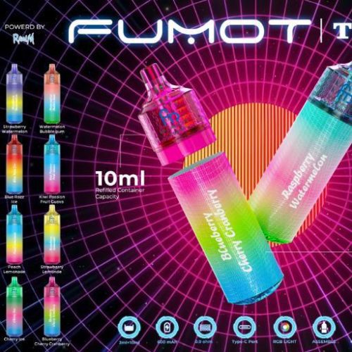 fumot t9000 disposable vape box of 5 mcr vape distro 345090