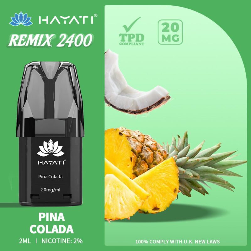 Hayati Remix 2400 Puffs Replacement Pods - Mcr Vape Distro