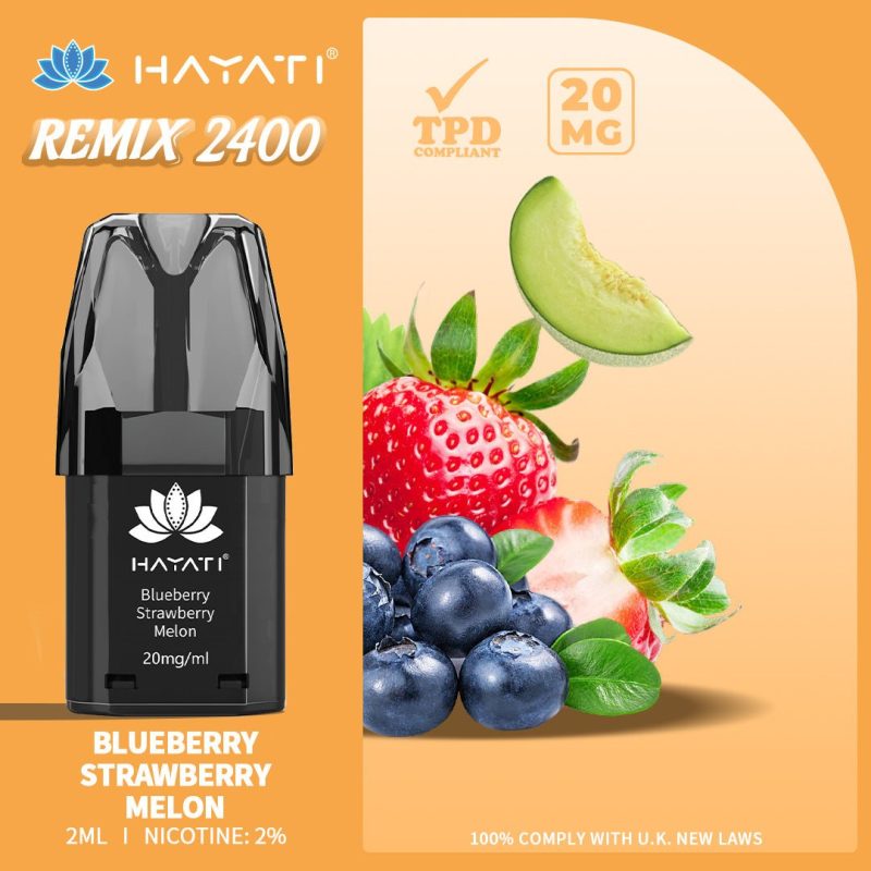 Hayati Remix 2400 Puffs Replacement Pods - Mcr Vape Distro