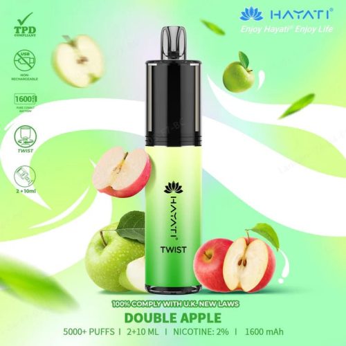 Hayati Twist 5000 Puffs Disposable Vape Pod Kit Box of 10 - Mcr Vape Distro