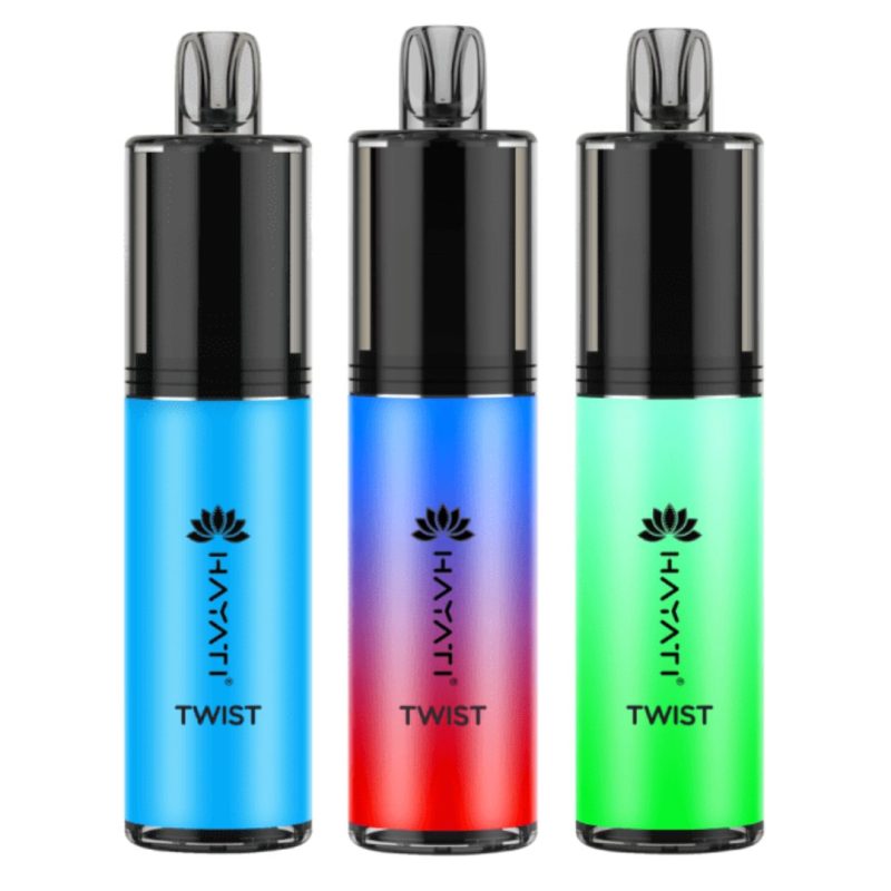 hayati twist 5000 puffs disposable vape pod kit box of 5 mcr vape distro 431566