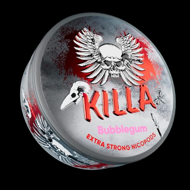 killa nicopods bubblegum 128mg box of 10 mcr vape distro 201213