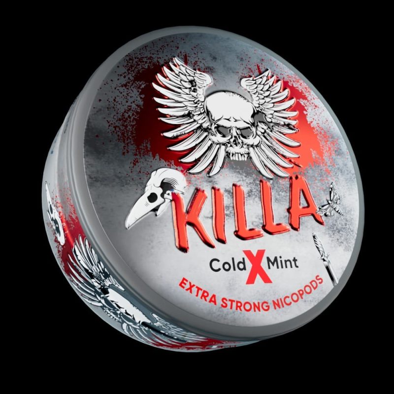 killa nicopods cold x mint 128mg box of 10 mcr vape distro 766859