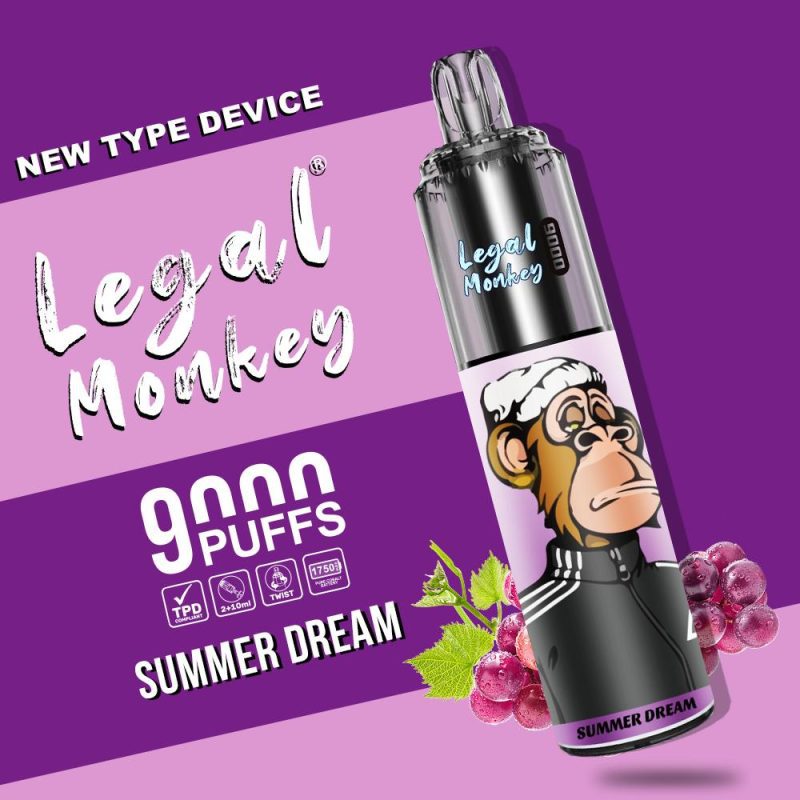 legal monkey 9000 disposable vape box of 5 mcr vape distro 517584