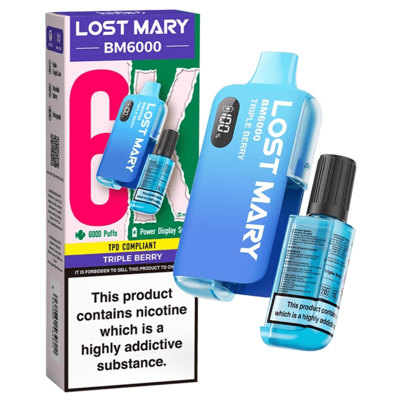 Lost Mary BM6000 Prefilled Disposable Vape Kit (Box of 5) - Mcr Vape Distro